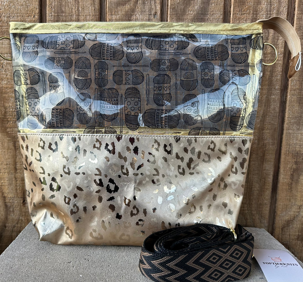 Gold Animal Print- Bags by Top Teir Knits by Kel